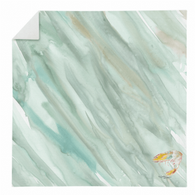 Shrimp #1 on Sage Green Napkin
