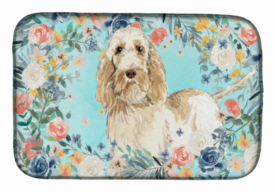 Tonkinese Spring Flowers Dish Drying Mat (Color: Other Dog Collectibles, size: 14 x 21)