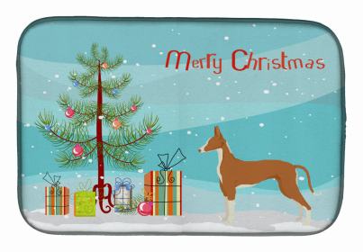 Dog Breed/Merry Christmas art Dish Drying Mat (Color: Other Dog Collectibles, size: 14 x 21)