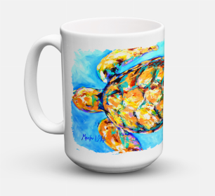 Animal Coffee Mug 15 oz (Color: Sand Dance Turtle, size: 5 x 5)
