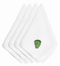 HalloweenThemed Embroidered Napkins (Color: Halloween Frankenstein Face, size: 20 x 20)