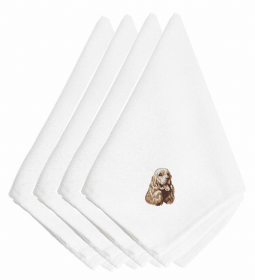 Dog Breed/Embroidered Napkins (Color: Cocker Spaniel, size: 20 x 20)
